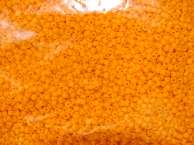Toho size 11 Opaque Frosted Cantaloupe