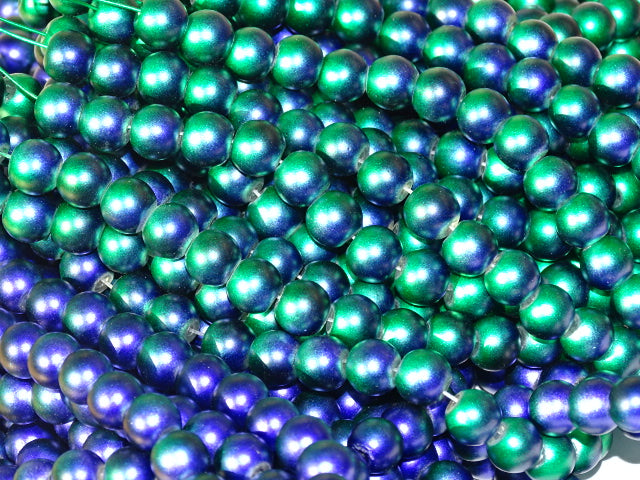 Iridescent Effect ' Mystical Forest ' 10mm Glass Beads