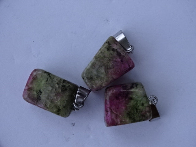Synthetic Ruby Zoisite Pendant