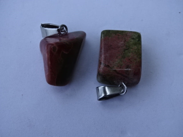 Synthetic Bloodstone Pendant