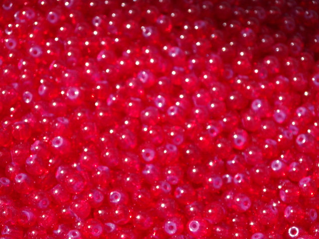 6mm Glass Beads 'Poppy Opalite'