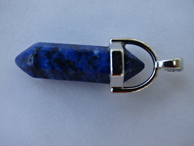 3cm Imitation Lapis Pendant with Brass Bail