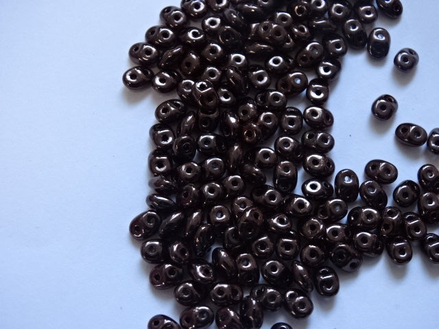 'Deep Bronze/Brown Metallic'  Matubo Superduo Beads