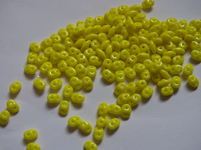 'Opaque Jonquil'  Matubo Superduo Beads