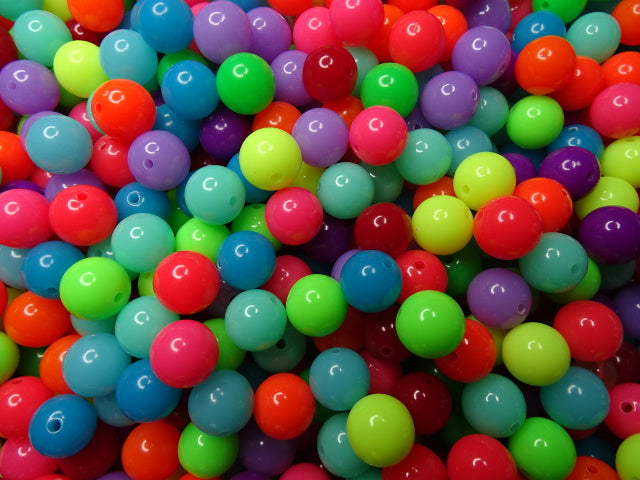 'Colourmania' Multi Mix  12mm Acrylic Beads