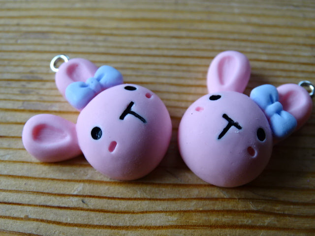 'Candy Bunny' Resin Pendant